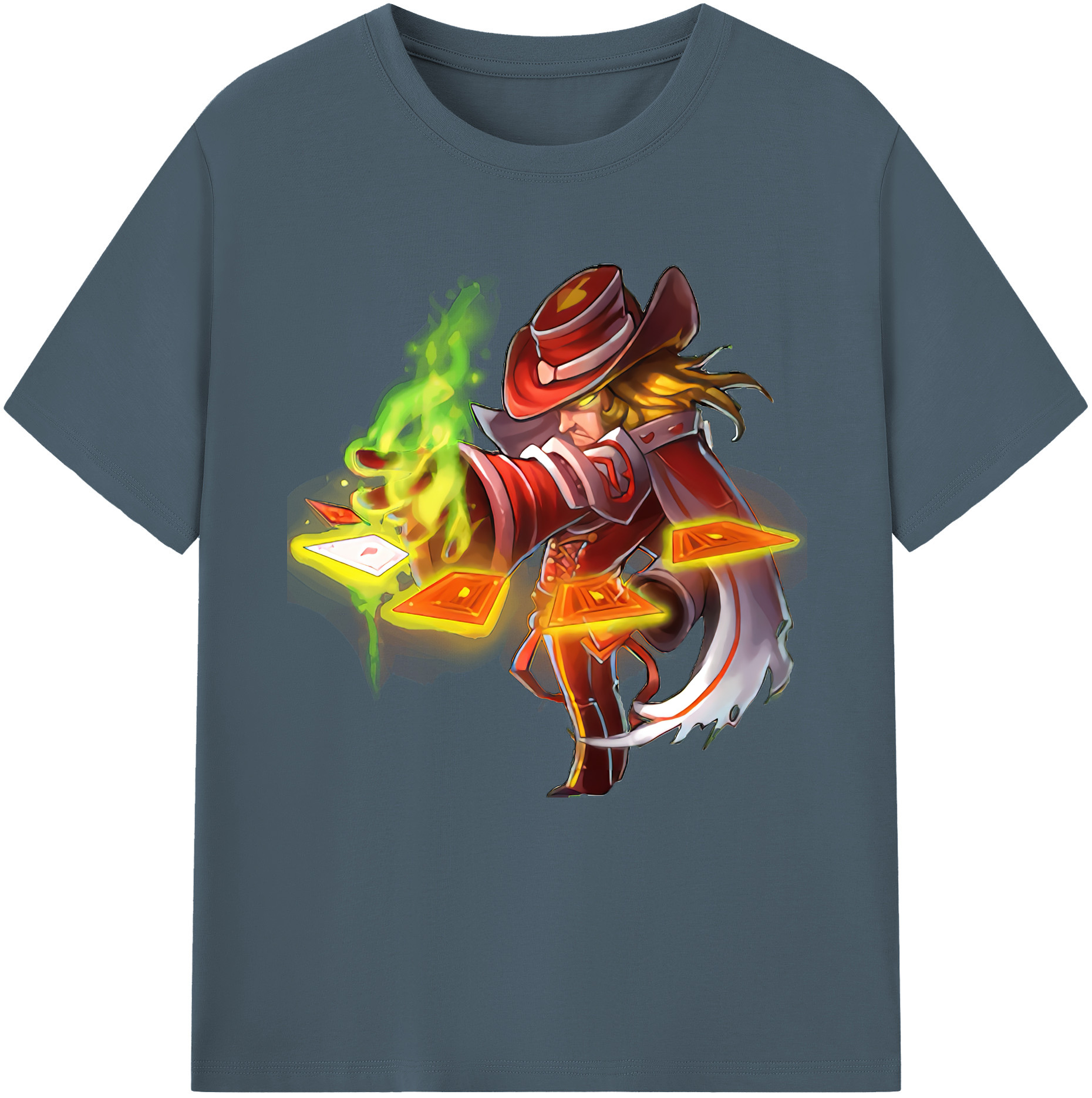 リーグ・オブ・レジェンド League of Legends LOL 綿100％半袖Tシャツ（フロントプリント）